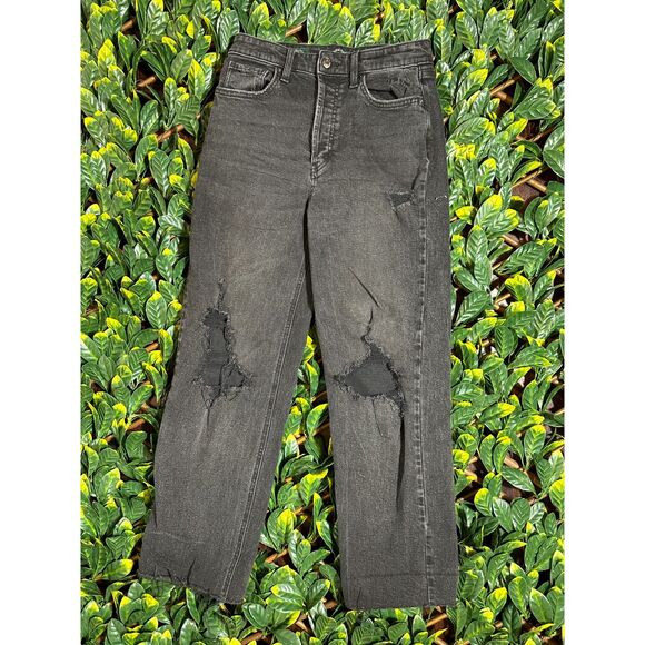 Wild Fable Black Highest Rise Straight Jean Size 4 - Picture 1 of 6